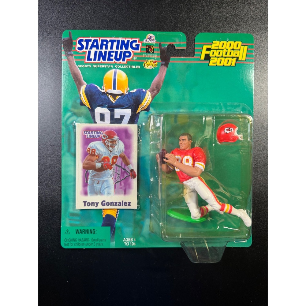 Starting Lineup Tony Gonzalez 2000 Football 2001 Kansas City Chiefs Figure NIB
